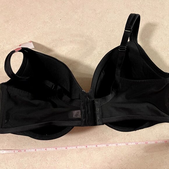 NWT Cacique Black Lightly Lined Full Coverage Underwire Bra 42DD - Picture 6 of 10
